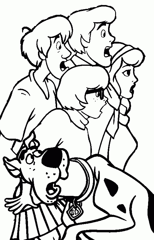 Coloriage Scooby Doo À Imprimer Pour Les Enfants – Cp23734 encequiconcerne Sia-Doo A Inprimer Coloriage