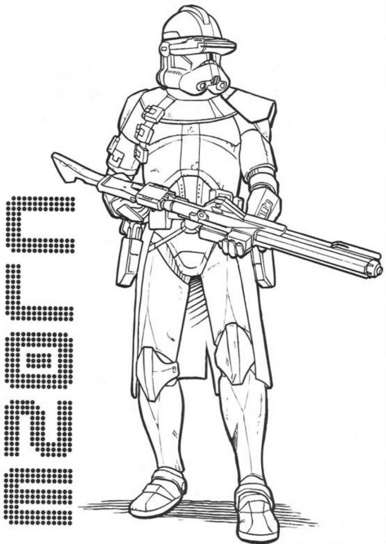 Coloriage Star Wars Clone Wars Gratuit À Imprimer Et Colorier avec Star Wars Coloriage Gratuit Imprimer