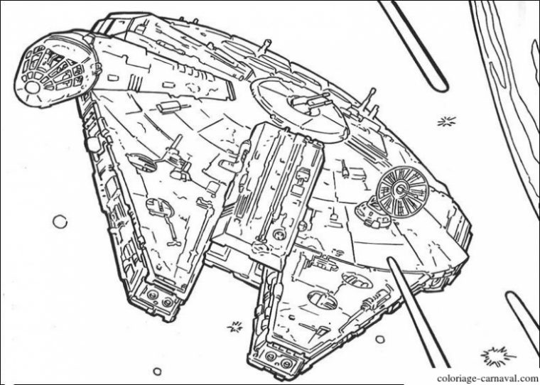 Coloriage Star Wars – Vaisseau Spatial À Imprimer Gratuit destiné Dessin A Imprimer Grogou Star