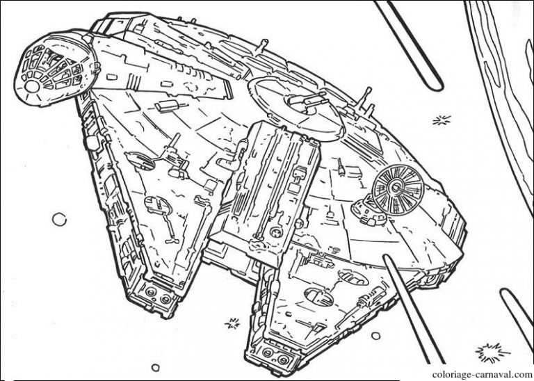 Coloriage Star Wars - Vaisseau Spatial À Imprimer Gratuit destiné Dessin A Imprimer Grogou Star