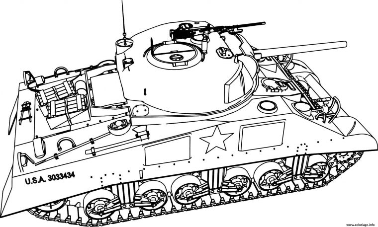 Coloriage Tank Char Dassault Armee Americaine Usa Dessin tout Dessin A Colorier World Of Tank