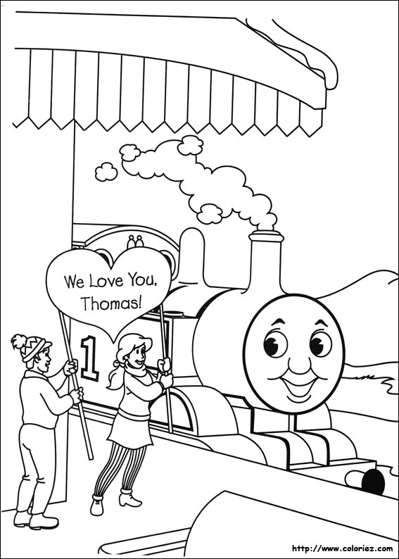 Coloriage - Thomas On T'Aime encequiconcerne Dessin A Colorier Thomas Et Ses Amis Trackmaster