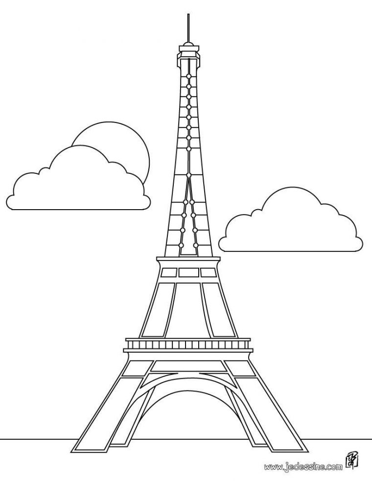 Coloriage Tour Eiffel A Imprimer Gratuit – Gratuit Coloriage concernant Tour Eiffel A Imprimer