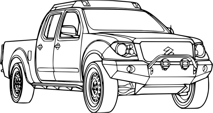 Coloriage Voiture 4X4 À Imprimer Sur Coloriages Fo à Dessins 4 Roue A Imprimer