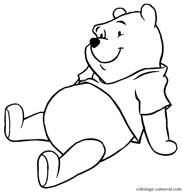 Coloriage Winnie L Ourson Bebe Facile Dessin Gratuit destiné Dessin Winnie Facile