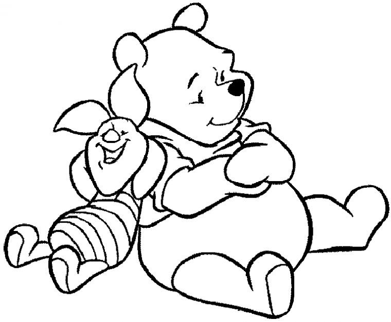 Coloriage Winnie L'Ourson #28607 (Films D'Animation à Dessin Winnie Facile