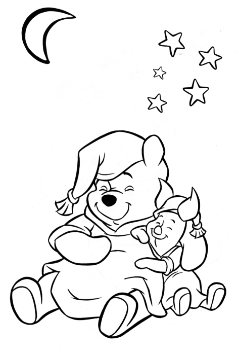 Coloriage Winnie L'Ourson #28650 (Films D'Animation avec Dessin Winnie Facile