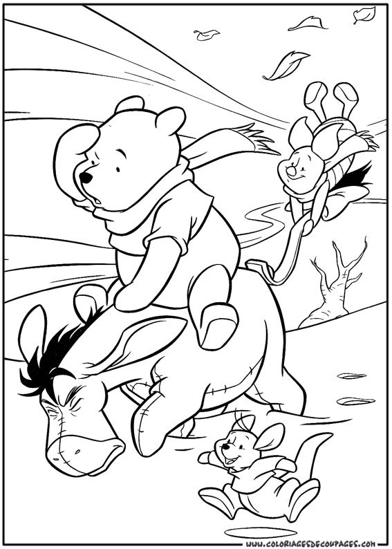 Coloriage Winnie L'Ourson #28680 (Films D'Animation à Dessin Winnie Facile