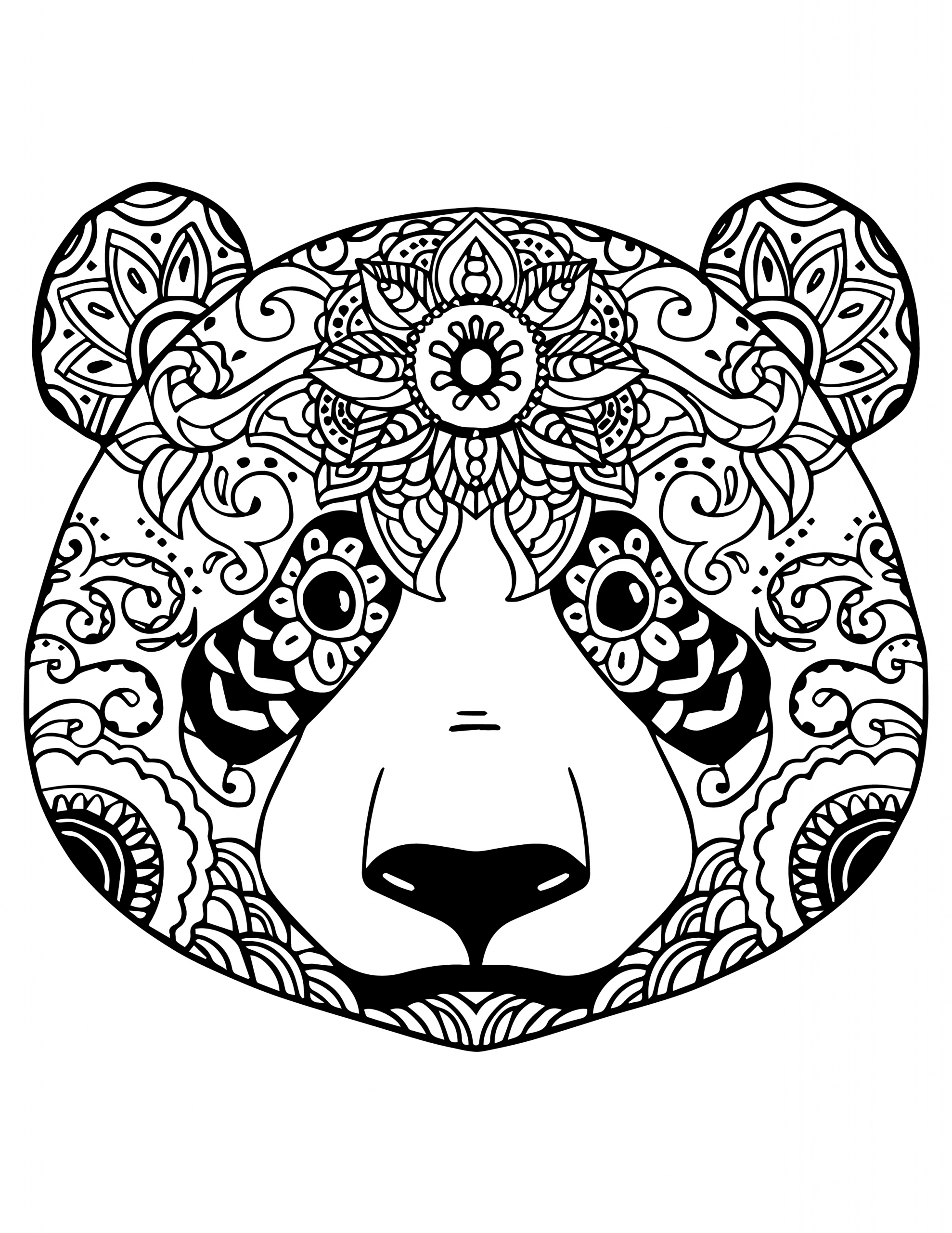 Coloriages À Imprimer : Mandalas, Numéro : 8D6D8729 intérieur Coloriage A Imprimer Gratui Mandala Animaux