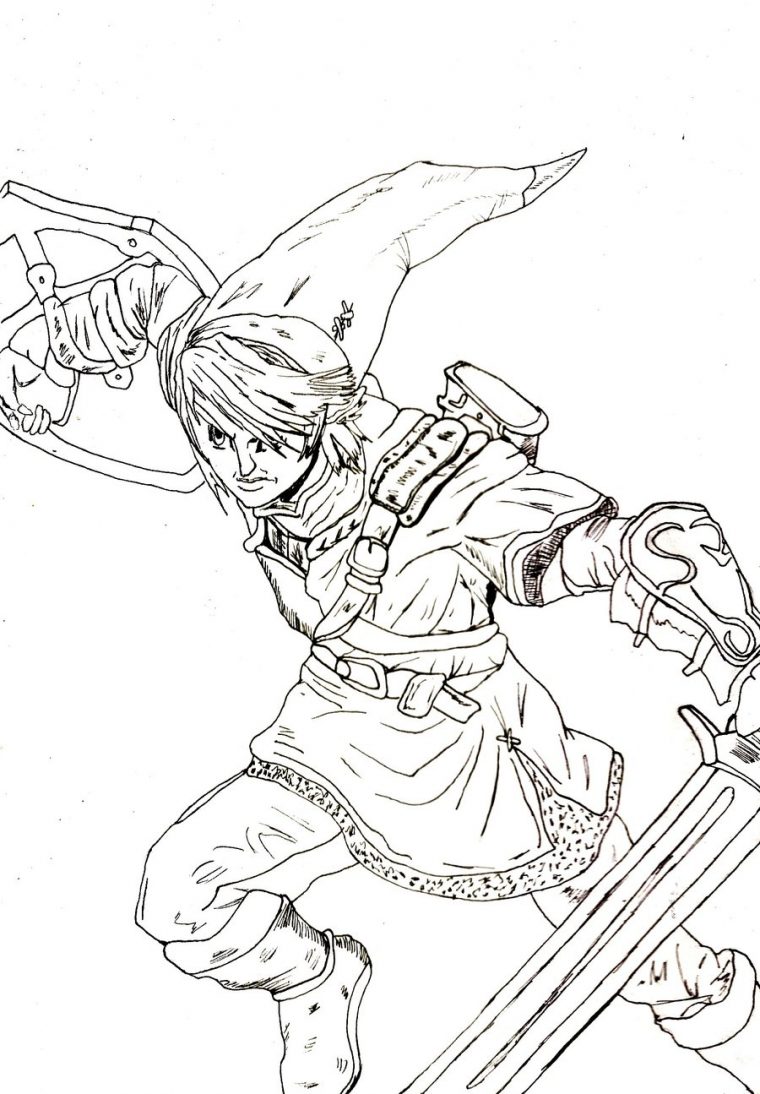 Coloriages À Imprimer : Zelda, Numéro : F1A87Dee destiné Coloriage Parn Numero St Valentin Imperial