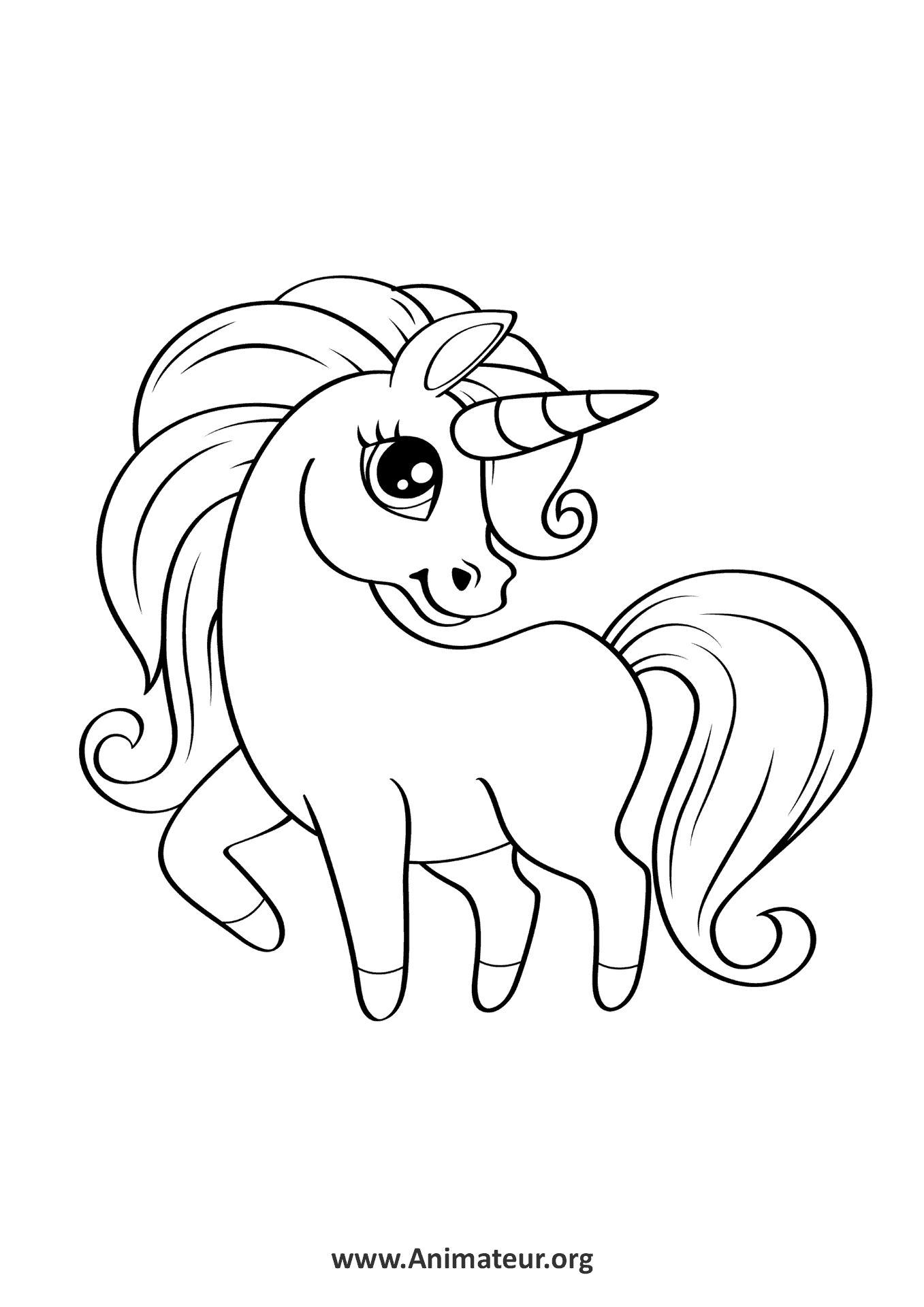 Coloriages De Licornes À Imprimer Gratuitement Pour Les serapportantà Imprimer Un Dessin De Licorne