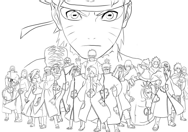Coloriages Naruto A Imprimer Gratuit Sur Wonder-Day tout Coloriage Deidara