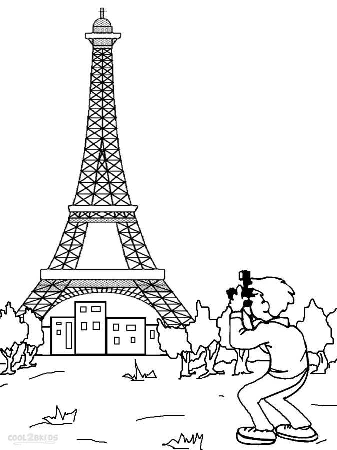 Coloriages – Tour Eiffel – Coloriages Gratuits À Imprimer destiné Imprimer Image Tour Eiffel