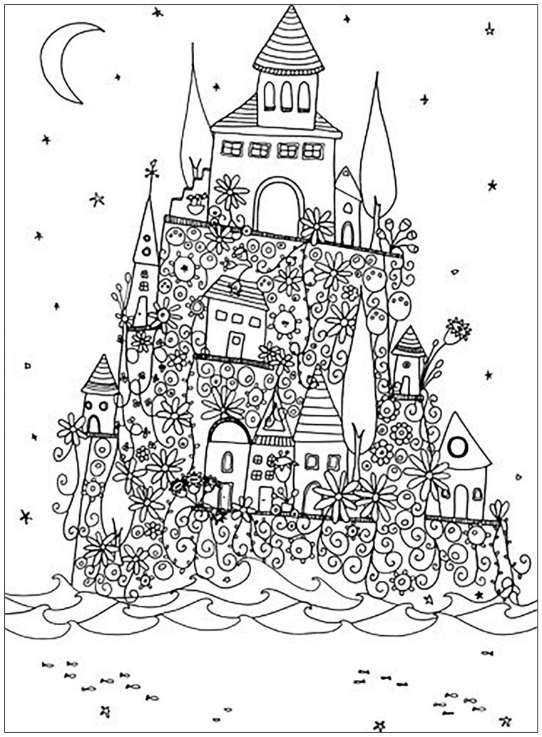 castle coloring pages