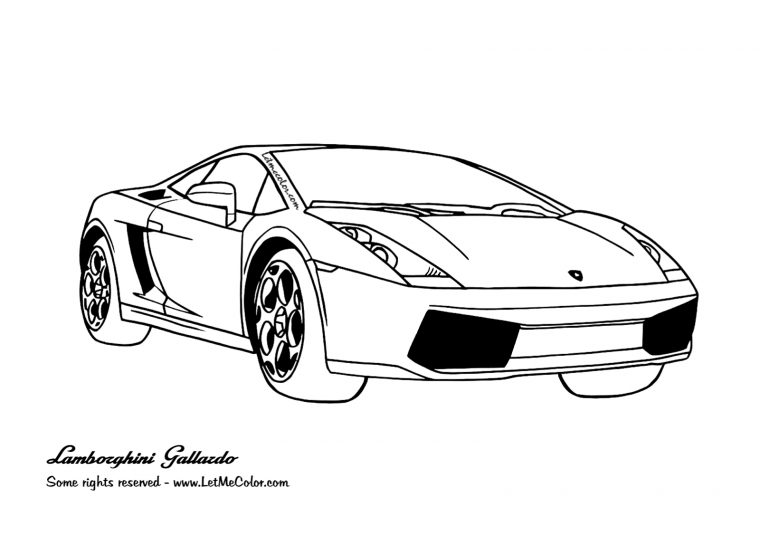 Coloring Pages Lamborghini Cars – Coloring Home dedans Voiture Coloring