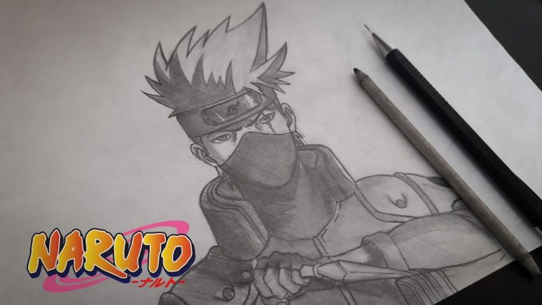 Comment Dessiner Kakashi Avec Un Crayon Hb ! ( Naruto pour Naruto Avec Orbe Rourbillonant Dessin
