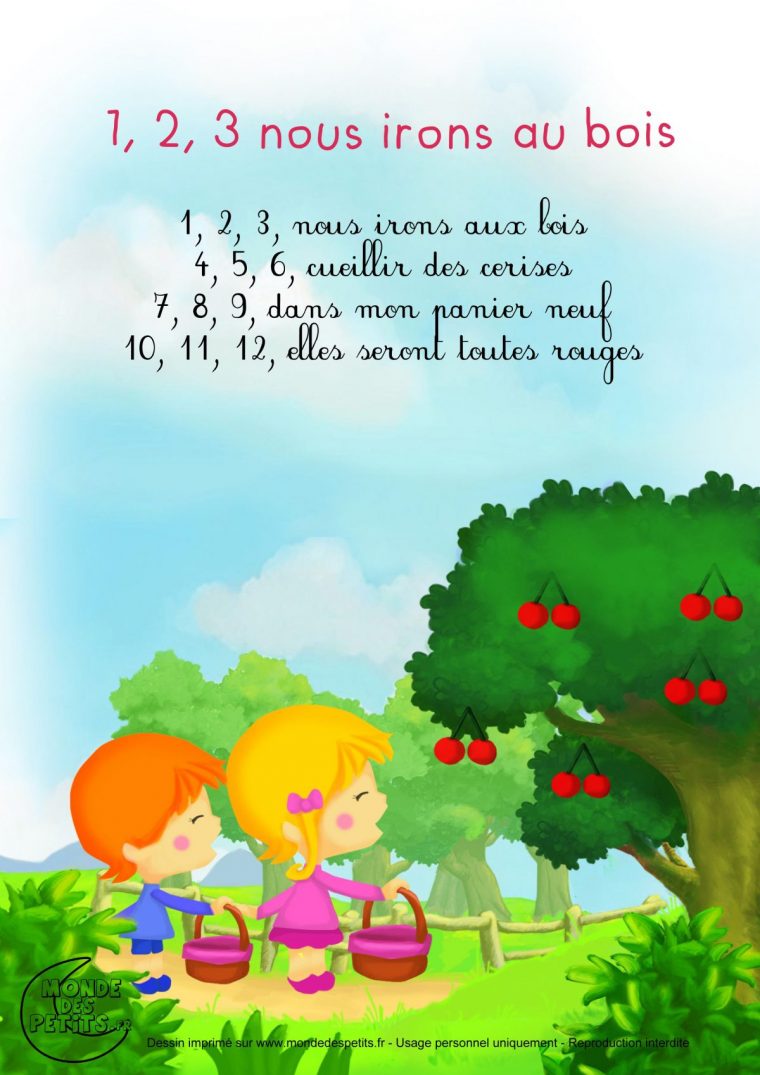 Comptine, 1,2,3, | Comptines, Chansons Comptines dedans Trois Petit Chat Heykids