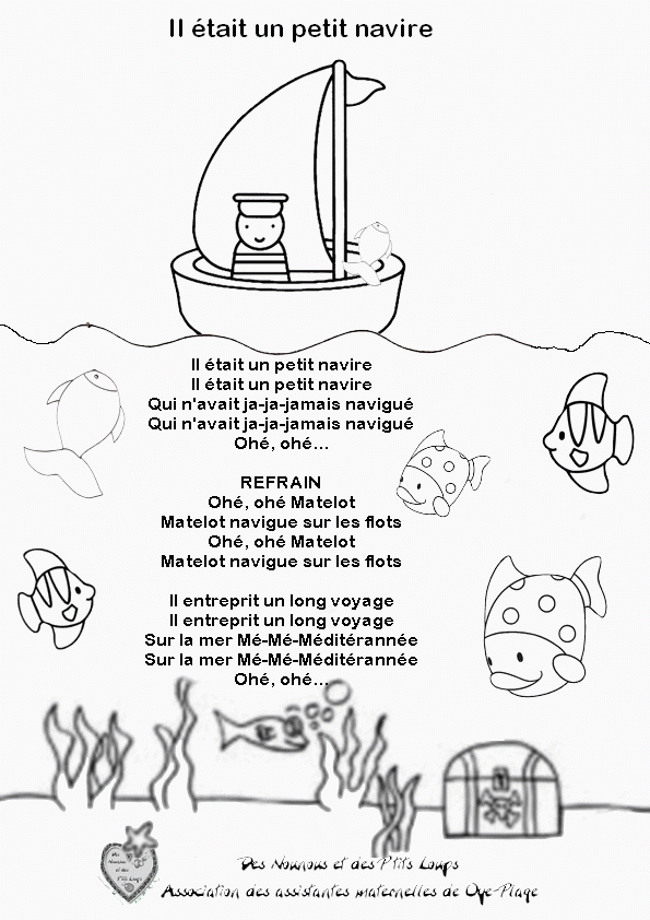 Comptine Bateau – Recherche Google | Comptine Bateau destiné La Catalane Chanson De L'Araignace