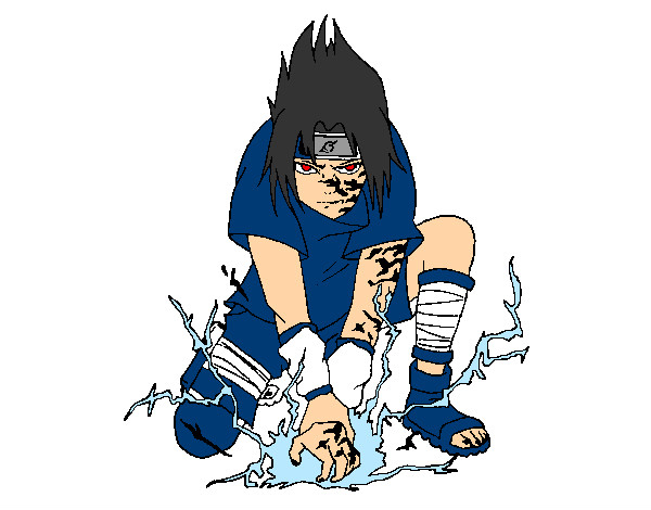 Dessin De Sasuke Colorie Par Nath Le 04 De Janvier De 2015 intérieur Sasuke Desin Facile