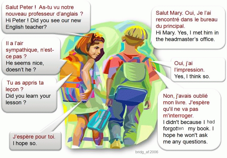 Dialogue : Un Nouveau Professeur-Anglais encequiconcerne Ppt Avec Un Quiz Numerique Inclu