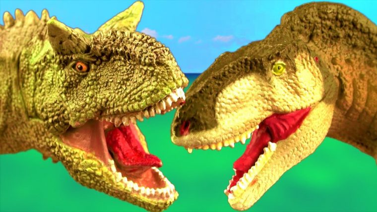 Dinosaur Fight Carnotaurus Vs Acrocanthosaurus Battle T à Dinasour Vs Tyrex