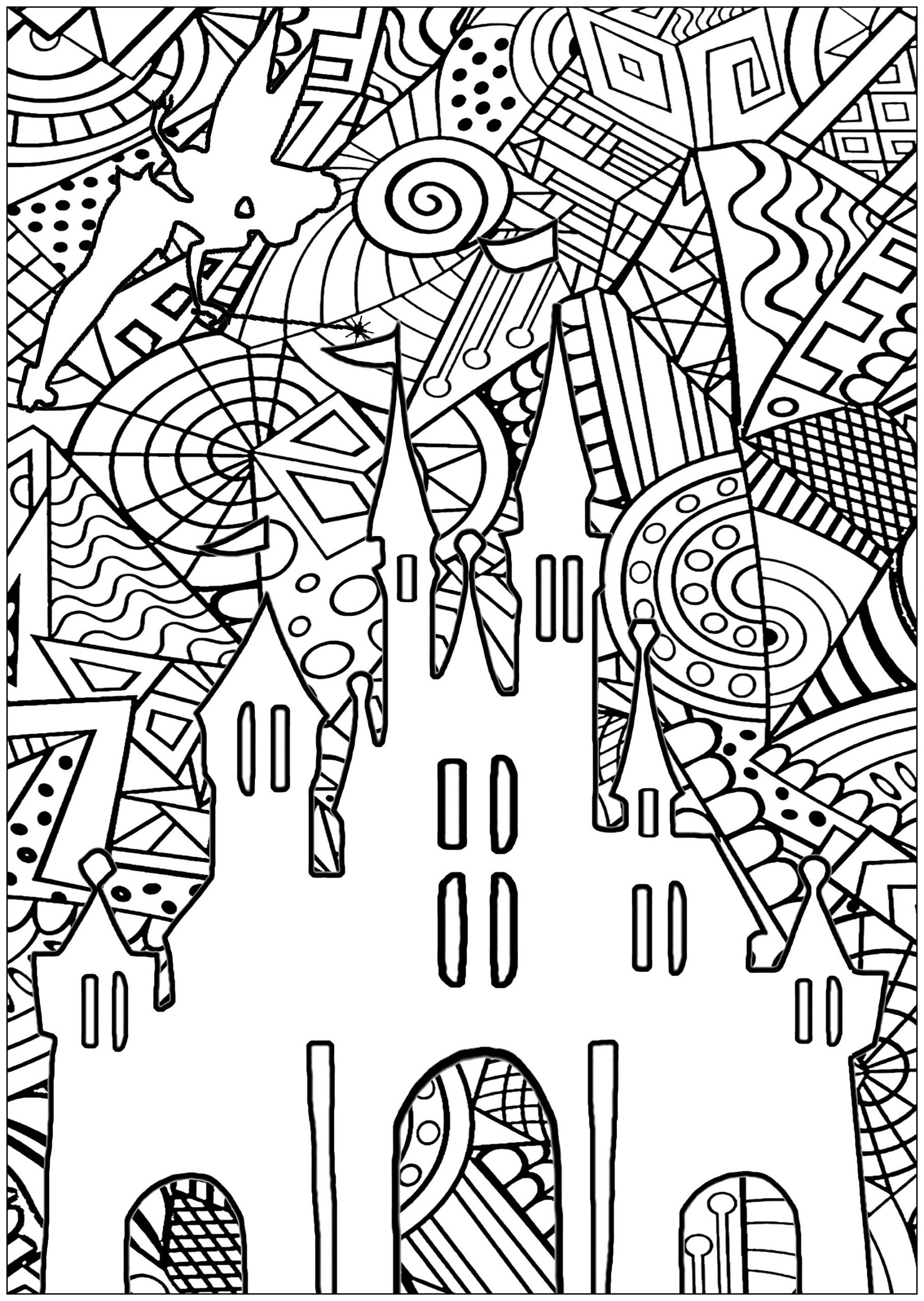 Disney - Coloring Pages For Adults encequiconcerne Coloring Book Dessin
