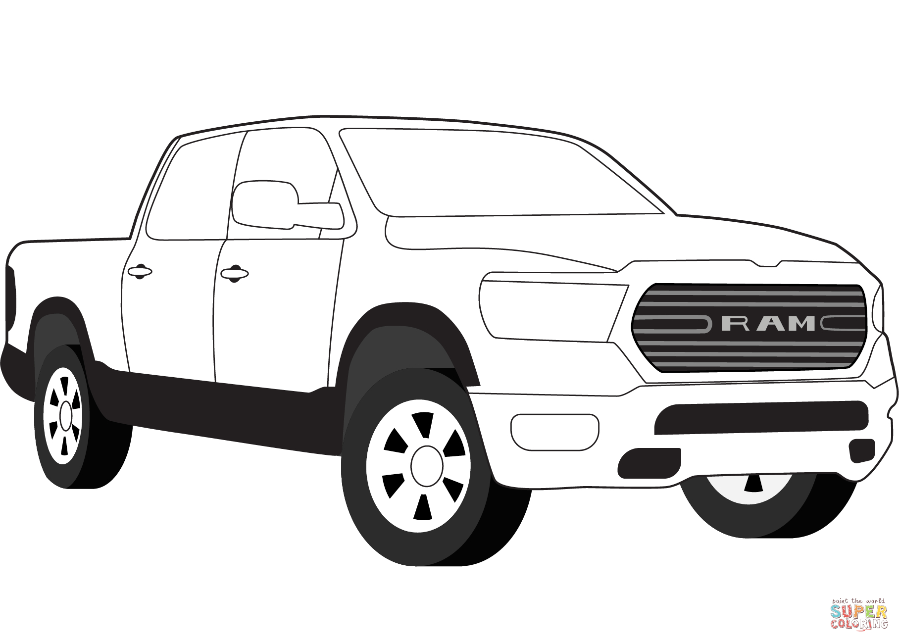 Dodge Ram Coloring Page | Free Printable Coloring Pages pour Coloriage Dodge Charger