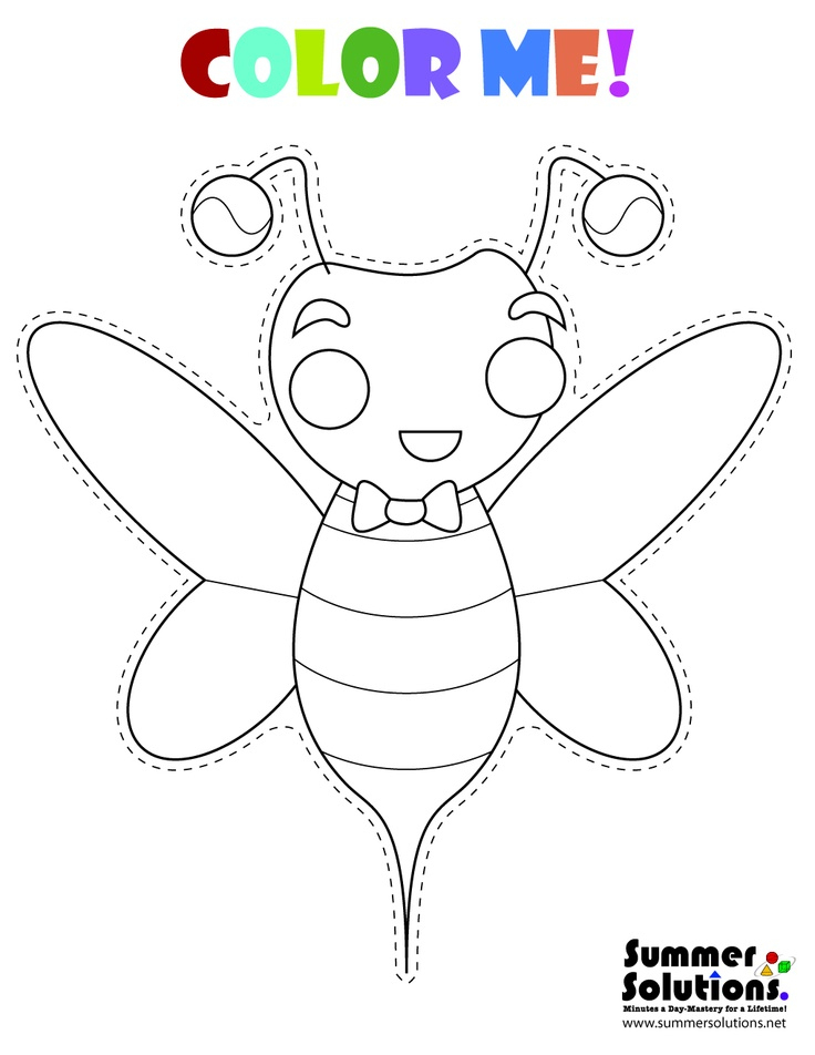 Don'T Worry, Bee Happy. Well This Bee Is Happy, Anyways serapportantà Coloring Bee Smiling