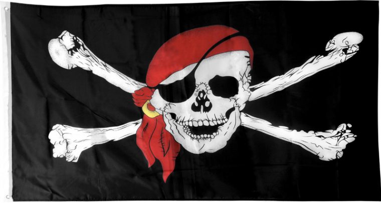Drapeau Pirate 90 X 150 Cm Ap : Soirée À Deux Ou Entre pour Fabriquer Un Drapeau Pirate