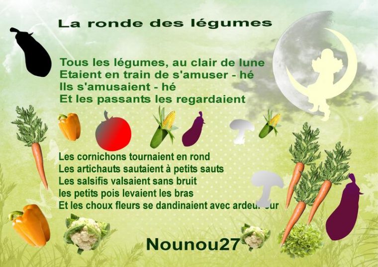 √ Chanson Tous Les Legumes Paroles | Mon Blog Jardinage encequiconcerne Chansons Comptines Rapido Presco