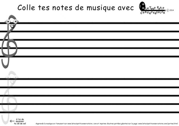 Ecris La Musique Sur Deux Portées Musicales, Éveil Musical destiné Attrape Un Tout Petit Song