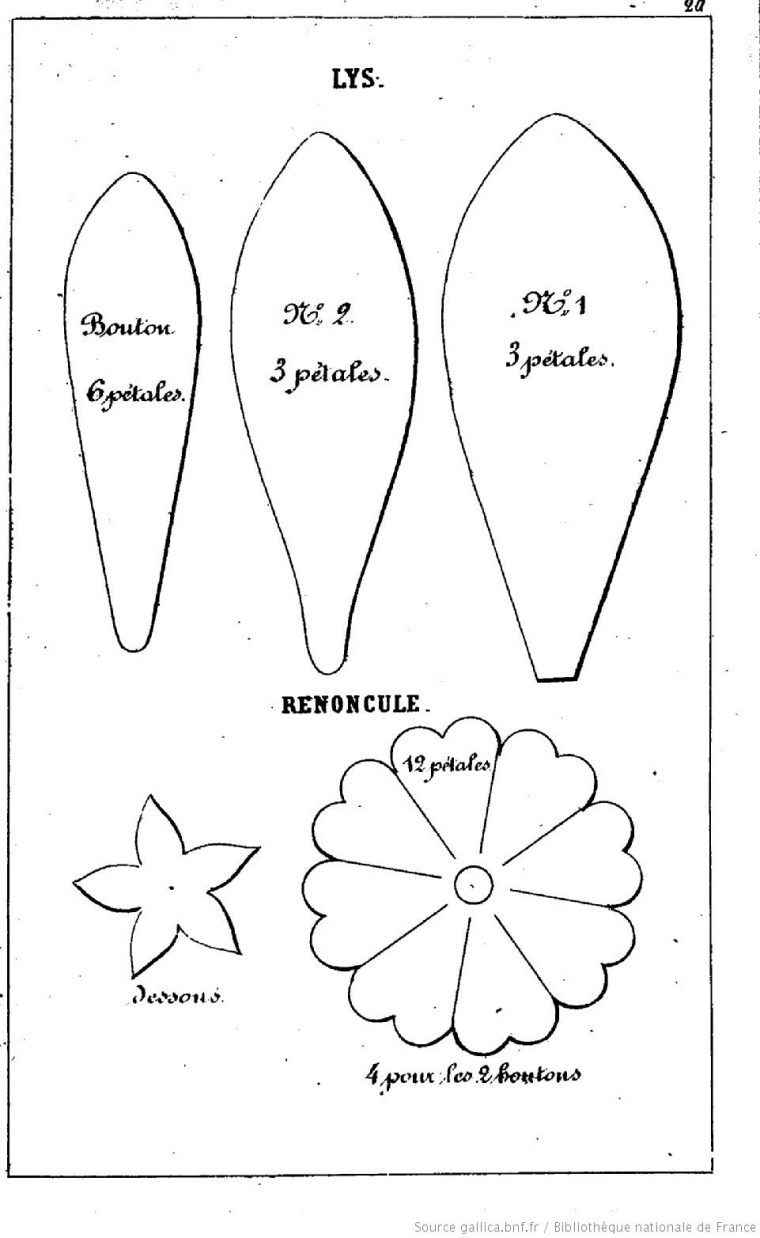 Épinglé Sur Fleur intérieur Patrons En Papier Image