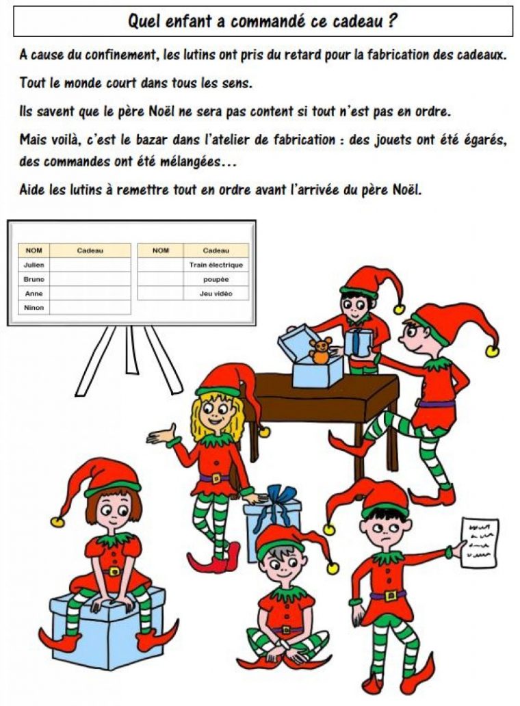 Escape Game De Noël – Lecture, Mathématiques Cp – La Salle pour Pdf Noel Maternelle