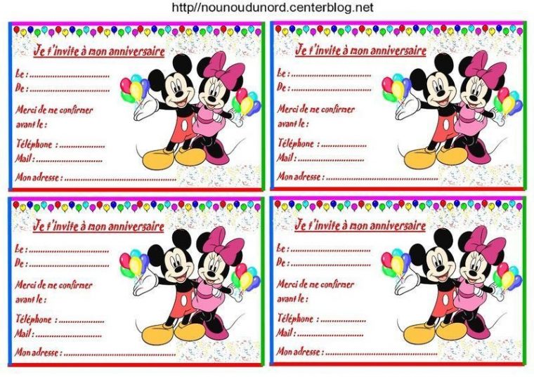 Etiquettes, Invitations Mickey Et Minnie Pour Anniversaire concernant Planche De Petite Tete De Minnie A Imprimer