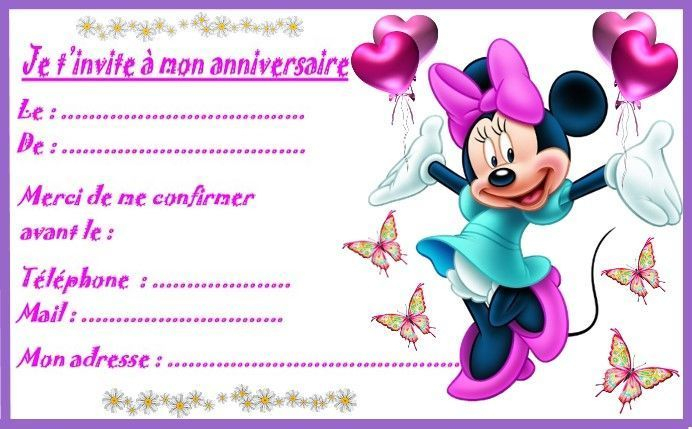 Etiquettes, Invitations Mickey Et Minnie Pour Anniversaire intérieur Planche De Petite Tete De Minnie A Imprimer