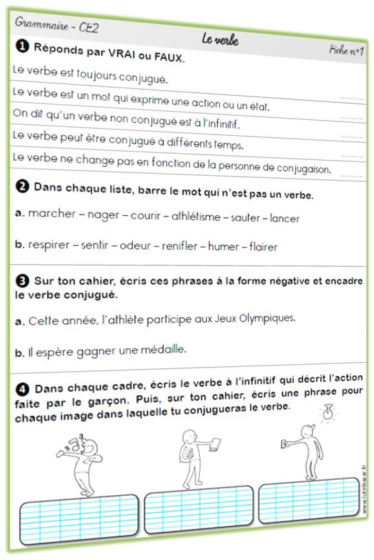 Exercices De Grammaire Ce2 - Lutin Bazar | Exercice tout Lutin Bazar Evaluation Poesie