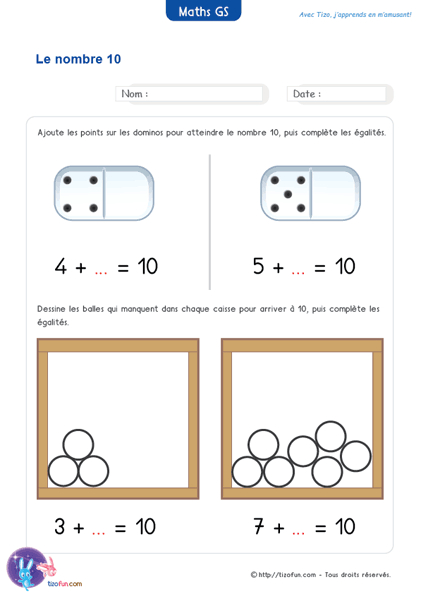 Exercices Maths Gs Maternelle Grande Section Jeux Fiches Pdf tout Fiches Maternelle Grande Section