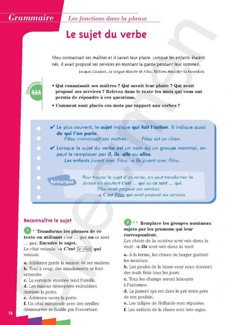 Extrait De "Outils Pour Le Français – Ce2" – Calameo pour Corrigac Des Nouveaux Outils Pour Le Francais Cm2