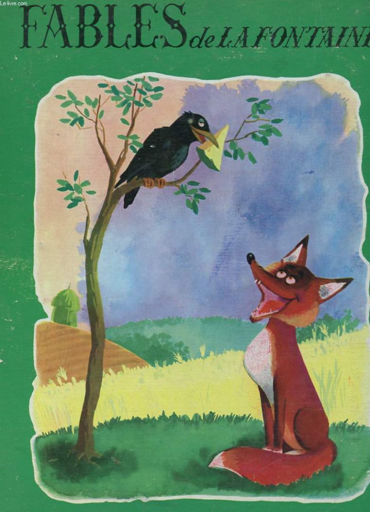 Fables De La Fontaine. La Cigale Et La Fourmi. Le Renard à La Fable De La Grenouille Et La Vache