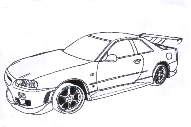 Fast And Furious 7 Drawing At Getdrawings | Free Download à Coloriahe Voiture Fast And Furious