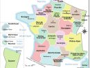 Fle: Carte De France Avec Les Régions Et Les Capitales à France Grande Bretagneretagne Avec Capitales