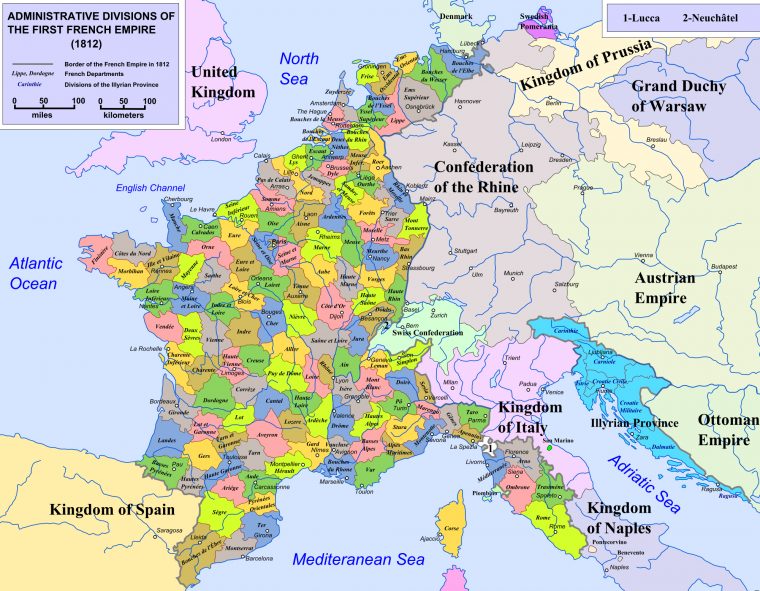 France Napoléon | Départements Français, Carte De France destiné Ancien Provinces En France Carte