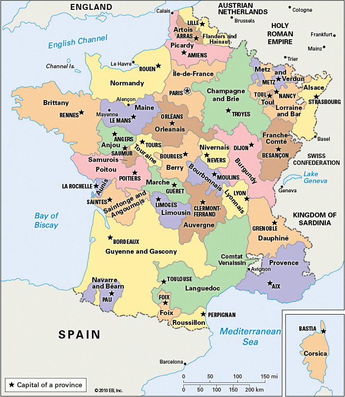 France: Provinces, Before 1789 – Students | Britannica dedans Ancien Provinces En France Carte