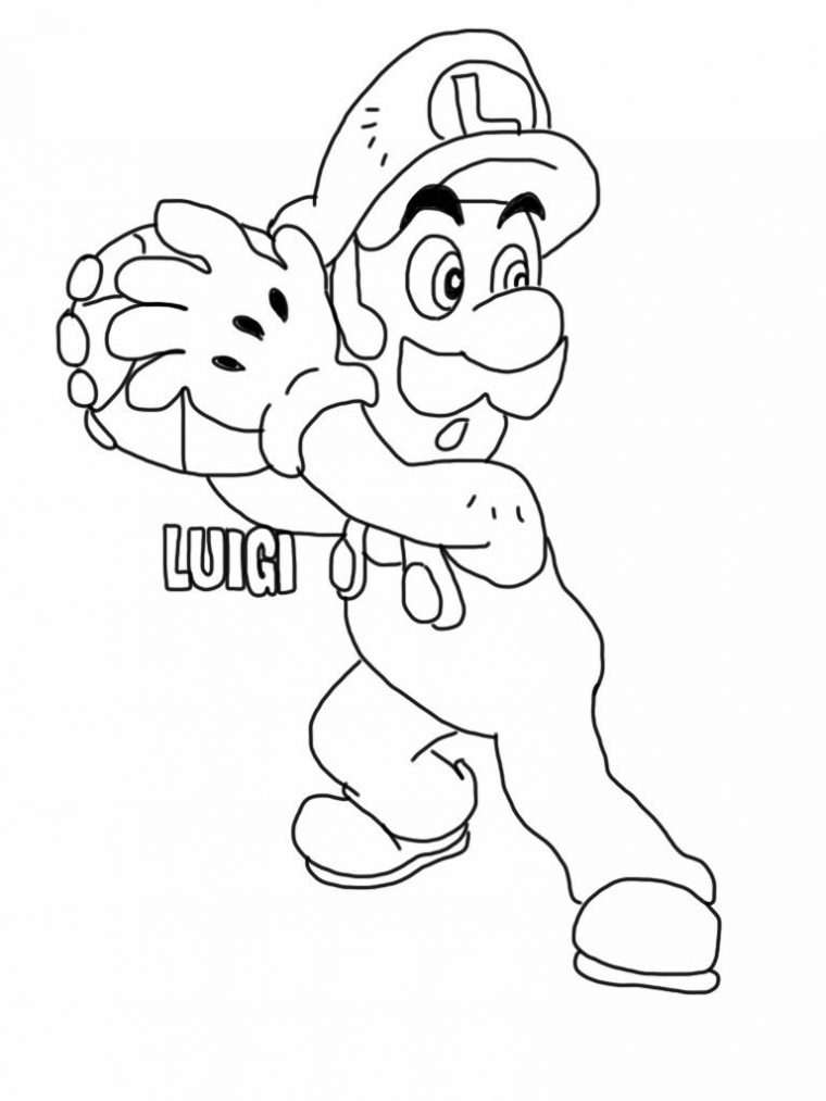 Free Printable Luigi Coloring Pages For Kids | Super Mario pour Coloring Pages Of Luigi&#039;S Mansion 3
