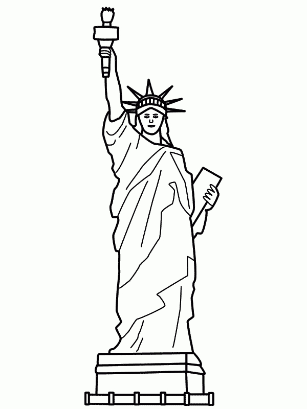 Free Printable Statue Of Liberty Coloring Pages For Kids pour Desin De Statue De La Liberte