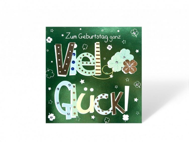 Geburtstagskarte "Zum Geburtstag Ganz Viel Glück" | Ideas dedans Zum Geburtstag Viel Glauck Liedtext