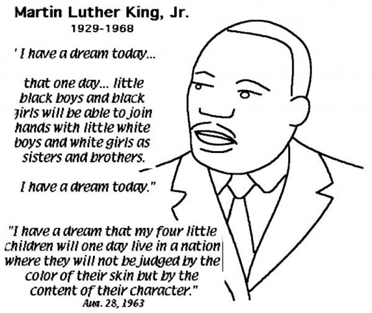 Get This Easy Printable Martin Luther King Jr Coloring pour Colorsheet Of Martin Luther King