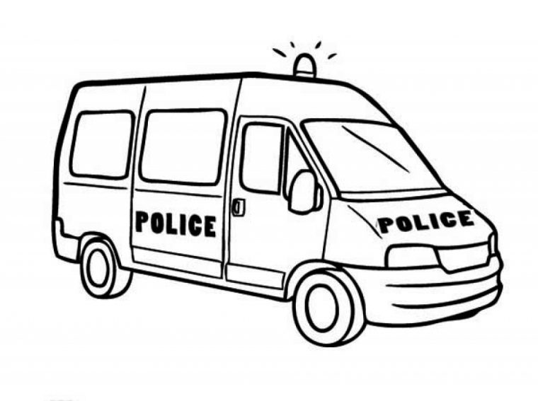 Get This Police Car Coloring Pages Free Printable 68103 dedans Voiture De Police Colorisge