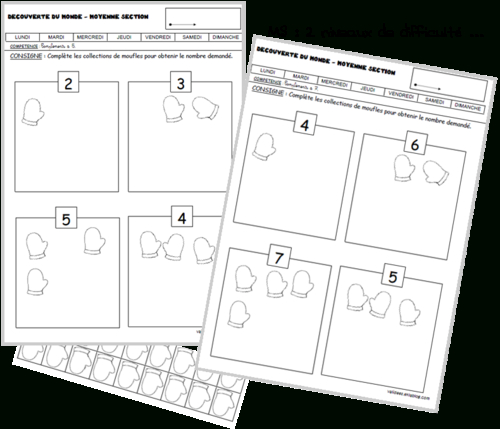 Hiver | Hiver Préscolaire, Math Gs, Maternelle pour La Moufle Validees