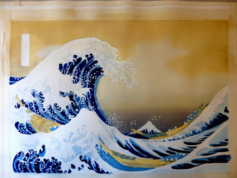 Hokusai : Comment Peindre La Grande Vague De Kanagawa pour Dessin De Vague